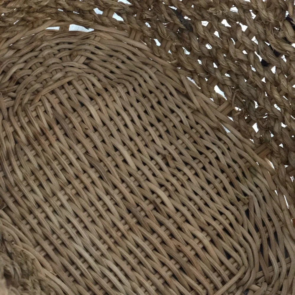 🧺 Vintage Two Toned Woven Rope Basket